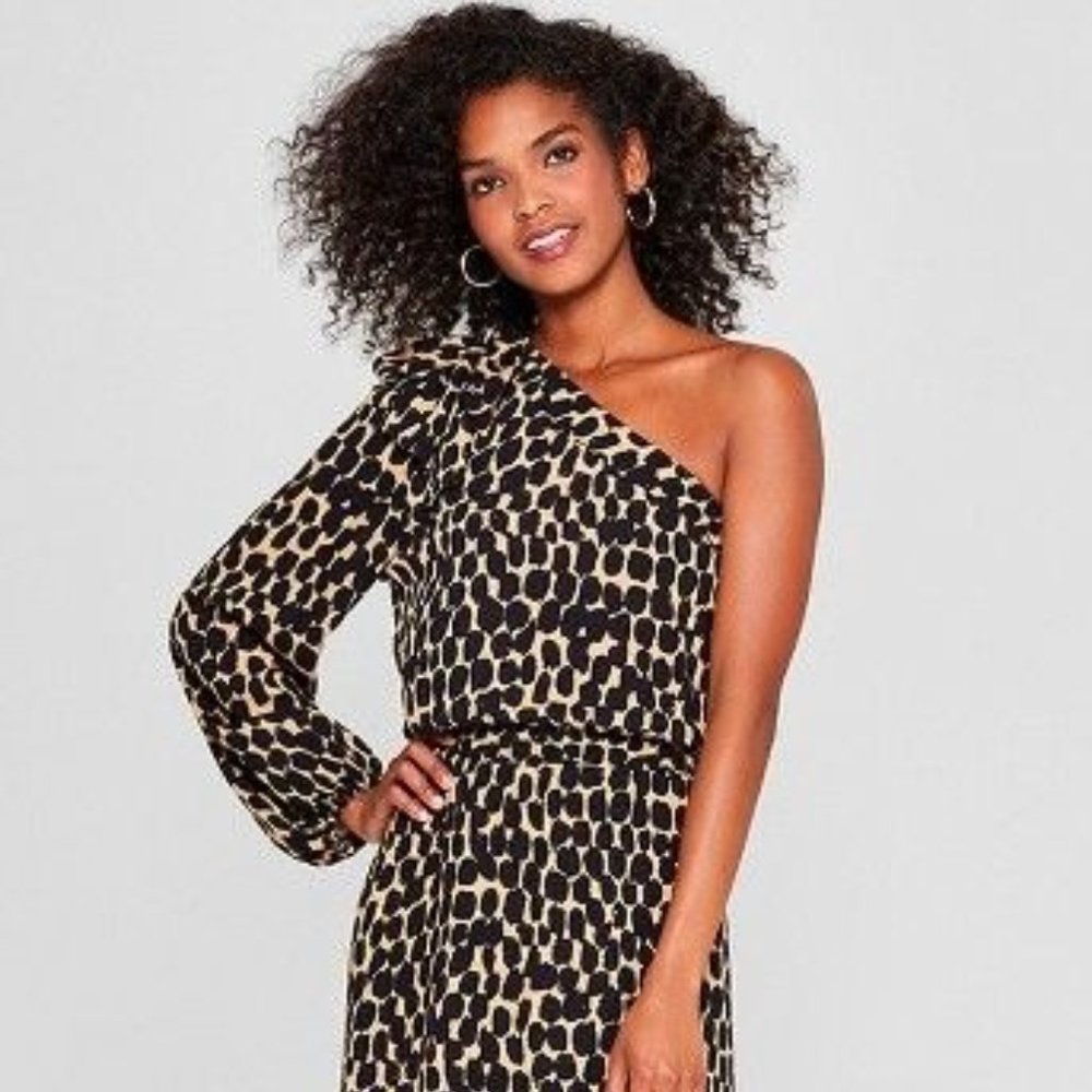 Who What Wear Inked Spot Dress - Med NWT